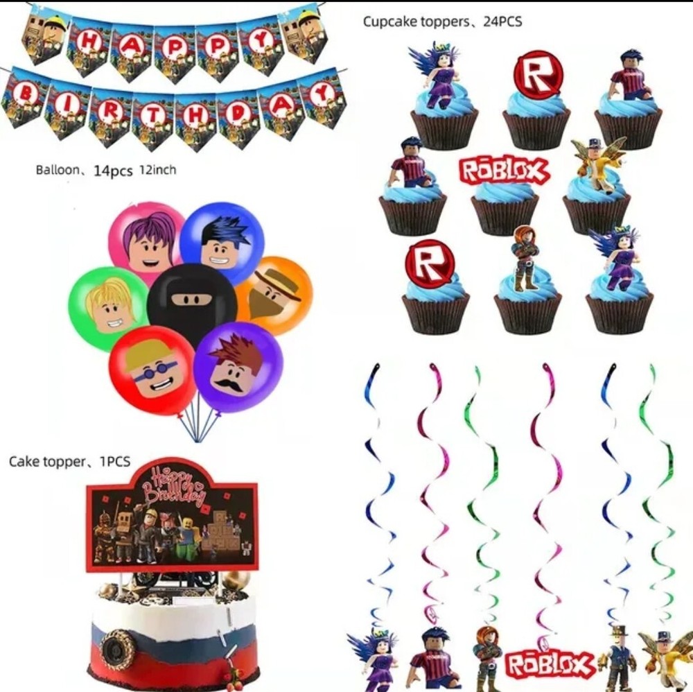 Roblox Birthday Party Decor Set