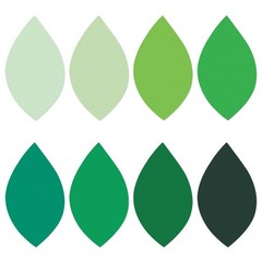 200 PCS Paper Leaf Cutouts 4 Inch Green Leaves Shapes Bulletin Board Decor