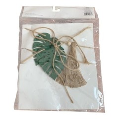Horizon Group USA Monstera Leaves Banner 72 Fringe Hanging Indoor Decoration New