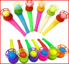 3/50Pcs Floating Ball Balance Blow Pipe Party Favor Birthday Carnival Game