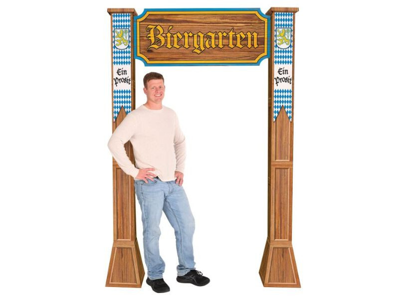 3-D Biergarten Archway Prop Oktoberfest Beer Garden Party Photo Booth Germany