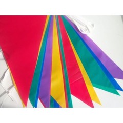 30M Triangle Multicolour Bunting 60 Flags Banner Outdoor Garden Party Decoration