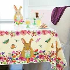 Floral Easter Bunny Hanging Swirls 3 Ct