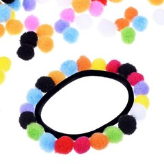 2000 PCS 8mm Multicolor Mixed Color Art Craft Pom Poms Balls DIY Party Decor