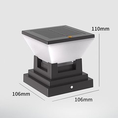 IP65 Rated Solar Post Cap Light for Patio Borders and Gate Pillars Outdoor Use