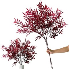 SNAIL GARDEN 41.3in/105cm Artificial Fall 1.9 x 11 x 15.3 inches, Dark Red