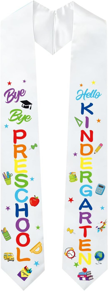Preschool Graduation Stole Sash, Preschool Pre-K Graduation Decorations 2026, By