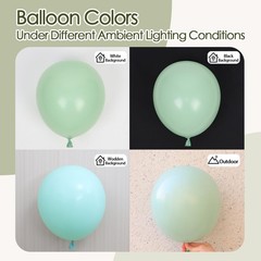 Sage Green Balloon Arch Kit 120pcs in 518 inch Sizes for Events