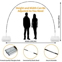Balloon Arch Kit with Electric Pump – 10Ft Adjustable Stand for Parties Events