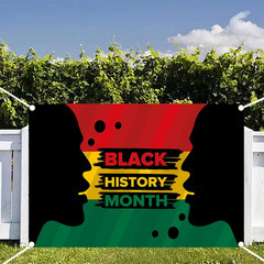 Black History Month Banner African American Emancipation Sign Backdrop, Happy Ju