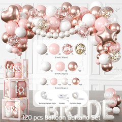 330Pcs Bridal Shower Decor Set for 25 Guests – Plates, Props, and Accessories