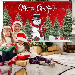Christmas Backdrop Merry Christmas Party Decoration Christmas Photo Banner Si…