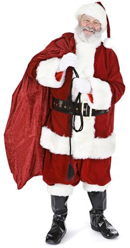 SANTA WITH SACK (CHRISTMAS) LIFESIZE CARDBOARD CUTOUT