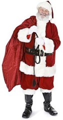 SANTA WITH SACK (CHRISTMAS) LIFESIZE CARDBOARD CUTOUT