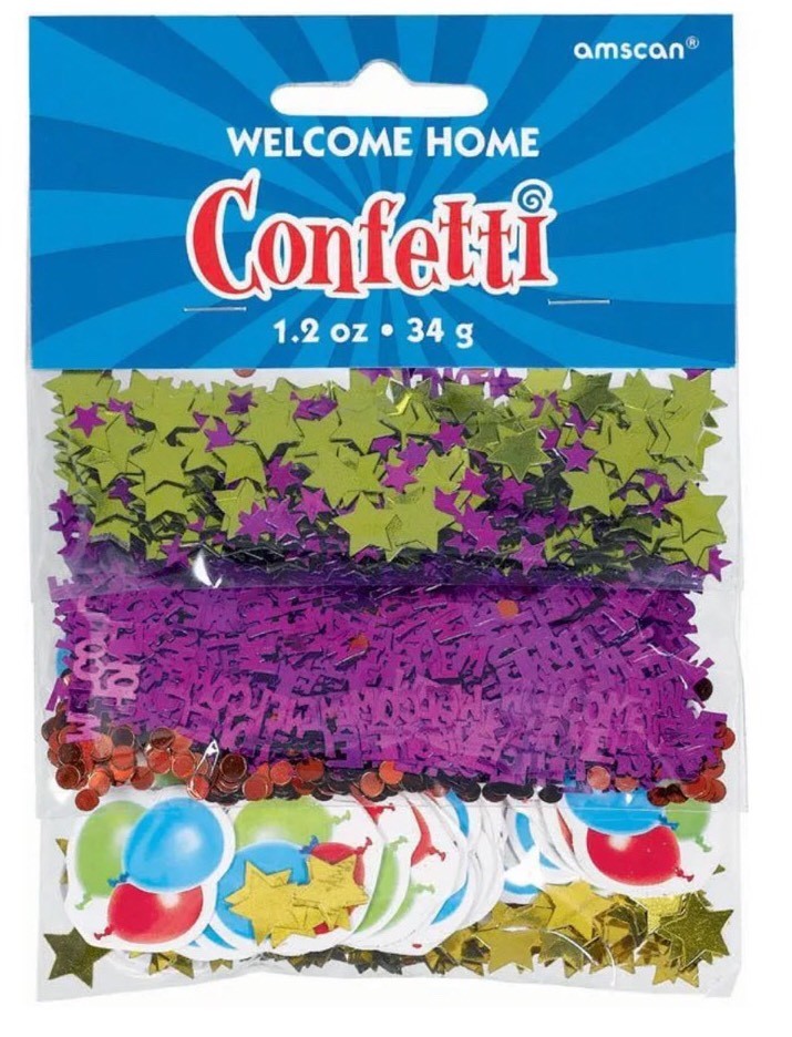 Welcome Home Party Table Confetti Variety Pack 1.2 Ounces