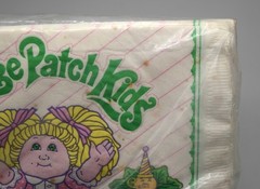 Vintage 80s Cabbage Patch Kids Birthday Party Supplies Decorations Lot Hats 1983