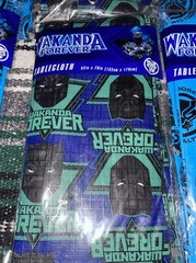 Marvel Black Panther Wakanda Forever Tablecloth Lot Set Of 6 New Birthday