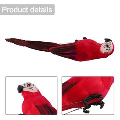 25CM Fake Parrot Artificial Birds Model Outdoor Home Garden Lawn Tree Decoration