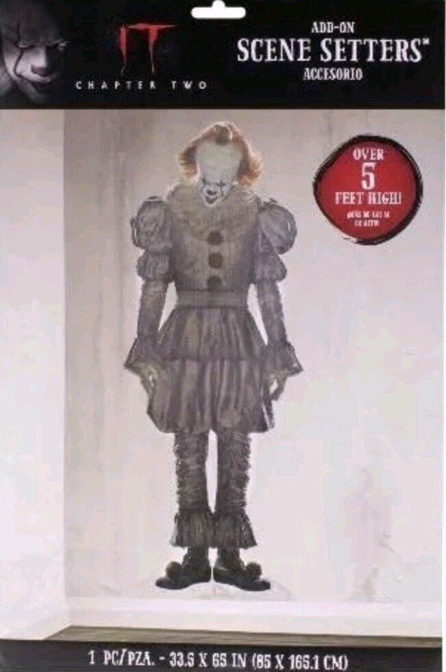 IT Chapter 2 Scene Setters Over 5 Feet Tall Clown Halloween Scary Pennywise