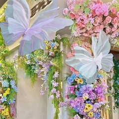 3D Simulated Butterfly Decoration, For Birthday Wedding Outdoor Party