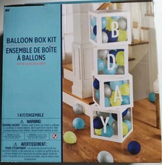 Modern Balloon Kit Includes 4 Boxes And 68 Balloons Birthday Box Balloons