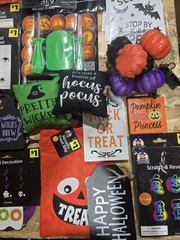 Bulk Halloween Decorations Set of 45 Pc , Pumpkin Carving KitParty Pack, Spiders