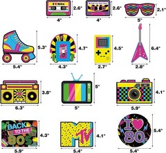 Vibrant 28PCS 80s Hanging Swirls for Birthday and Bachelorette Parties