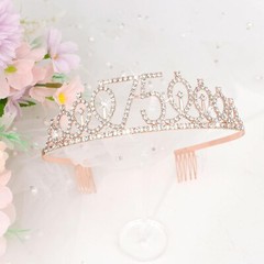 Gorgeous 75th Birthday Sash and Tiara Set: A Must for Celebrating Women
