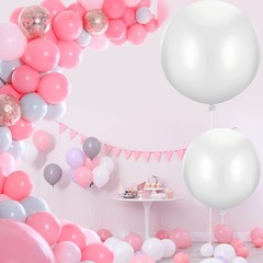 18 Pack 18/24 / 36 Inch Balloons Large Latex Giant Round Big Macaron Balloons…