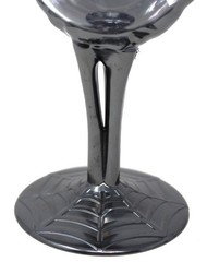 5 Halloween Metallic Black Skeleton Hand Plastic Wine Glasses Goblets Party Bar