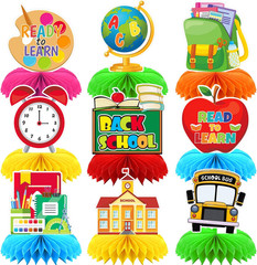 Back to School Table Decorations – 9 Pcs Welcome Back to School Centerpieces for