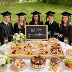 2026 Charcuterie Numbers Fillable Graduation Decorations, Wooden Number Charc…