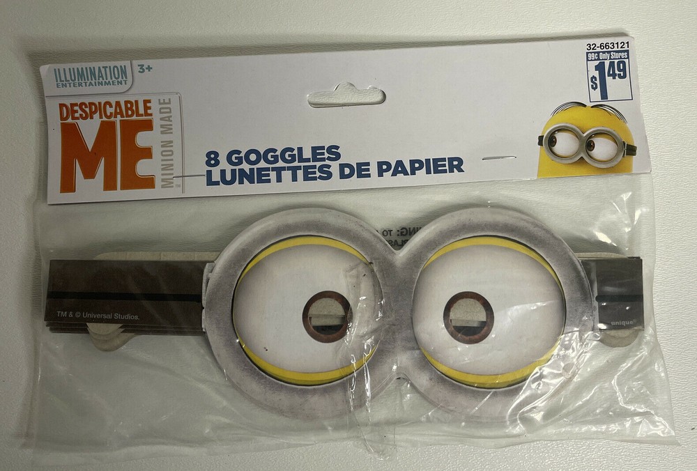 Despicable Me 8 Goggles NEW Minions Happy Birthday Party Supplies Gifts Mask