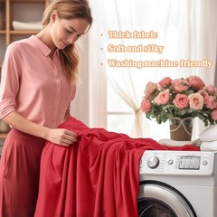 Haorui Open Back Table Skirts 4Pack Rectangle Wrinkle Resistant Table Clothes