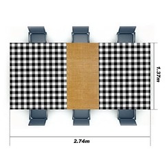 54 x 108 Inch Cowboy Tablecloth Cow Table Runner Table Cover Plaid Rectangular