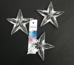 10/30Pc Acrylic Crystal Star Shaped Pendant DIY Chandelier Curtain Wedding Party