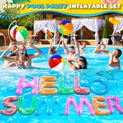 Best Ceenna 20″ Hello Summer Floating Pool Inflatable Letters Decoration with 4