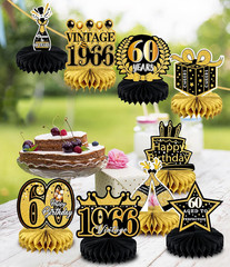 9 Pcs 60Th Birthday Decoration for Men Women 60Th Birthday Centerpieces for Tabl