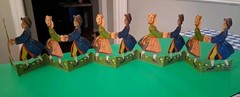 Swedish Dancing Couple Fold-Out Paper Row Table Decor