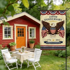 Bald Eagle 250th Anniversary Garden Flag – Double-Sided, Weather-Resistant 12×18