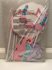 Mermaid Shine Party Photo Booth 10″ Props Ocean Birthday Party Decor 10 ct.