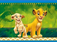 Lion King Simba Backdrop Happy Birthday Banner Baby Shower Photo Background