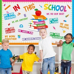 Motivational Bulletin Board Decoration Set Classroom Affirmation Station Bull…