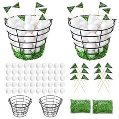Golf Party Table Decorations Centerpieces Set with 2 Metal Golfing Basket 50 …