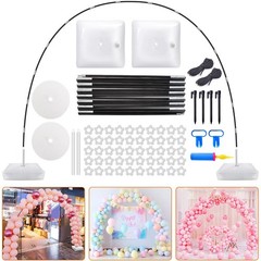 Chamvis Balloon Arch Kit 9Ft Height 10Ft Width Adjustable Balloon Arch Stand