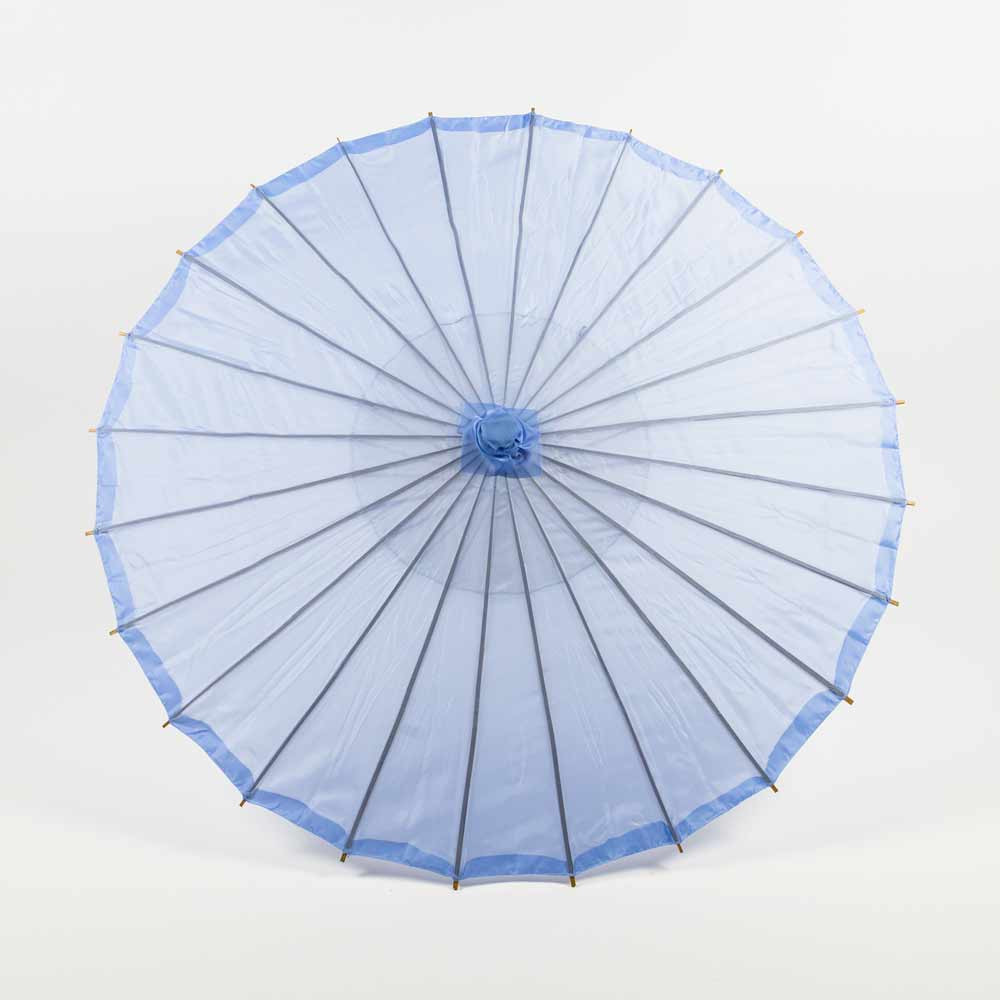 32″ Serenity Blue Parasol Umbrella, Premium Nylon with Elegant Handle