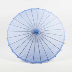 32″ Serenity Blue Parasol Umbrella, Premium Nylon with Elegant Handle