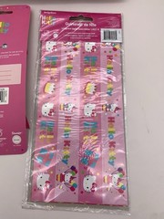 Hello Kitty supplies Candles, Award Ribbon, Garland, Cookie Cutters. NOS