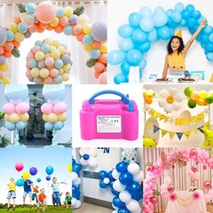 Balloon Pump Electric 110V 600W Balloon Blower Inflator Dual Nozzle Air Pump …