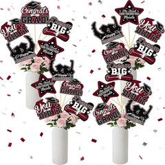Graduation Table Decorations Maroon White/Maroon Graduation Decorations Class of
